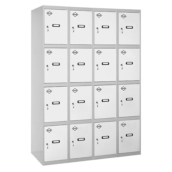 Locker Simonlocker Prof.Mon.4 Door 4/16 300(1200) Gr/Bl - (1800x1200x500)