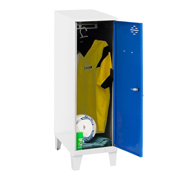 Armário Simonlocker Mon.Single Mini 915x400x500+Pernas Bc/Az - (1015x400x500)