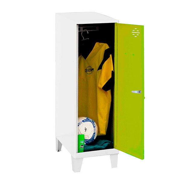 Armário Simonlocker Mon.Single Mini 915x400x500+Pernas Bl/Ve - (1015x400x500)