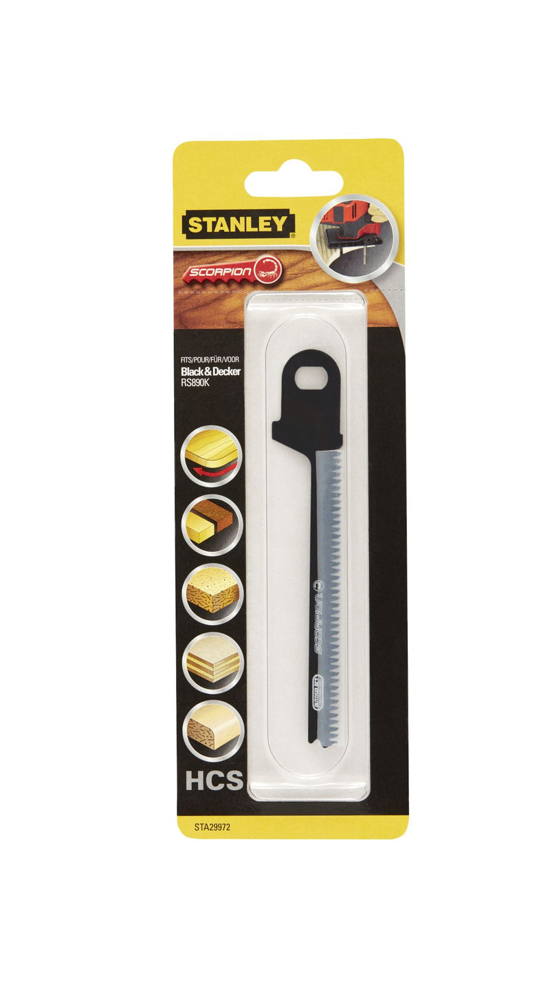 Black&Decker (RS890K-QS) Scorpion 500W 3-mode saw with Autoselect, 23mm stroke, 239-153-134mm blade. With 3 blades and case.