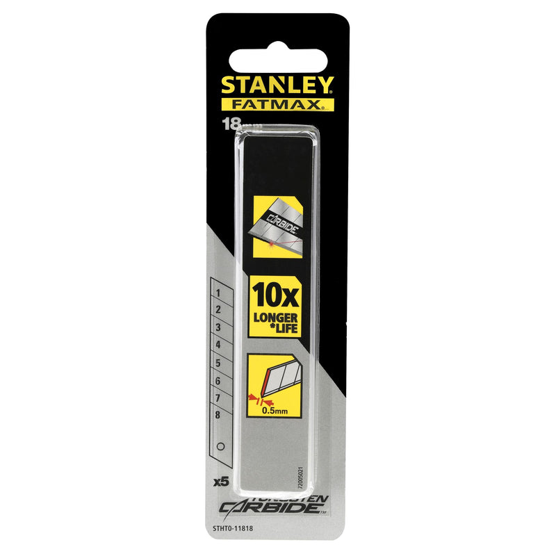 Stanley (STHT2-11818) Lâmina de corte de carboneto FATMAX de 18 mm (embalagem de 10)
