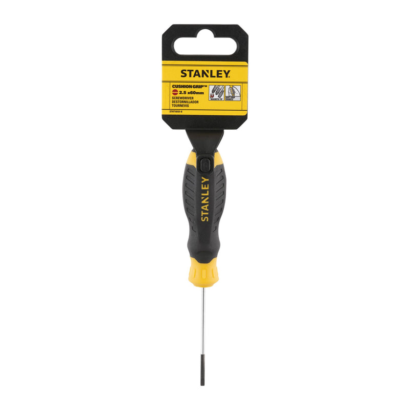 Stanley (STHT16151-0) CUSHION GRIP 2.5mm X 60mm Slotted Screwdriver