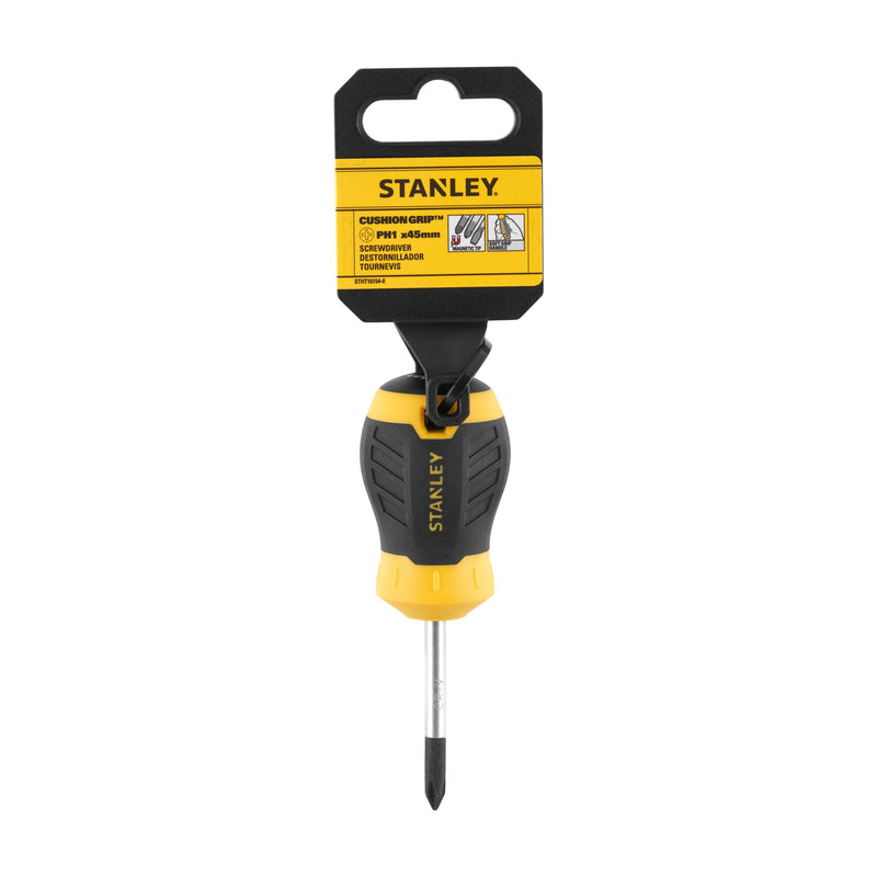 Stanley (STHT16154-0) CUSHION GRIP PH1 X 45mm Phillips Stubby Screwdriver