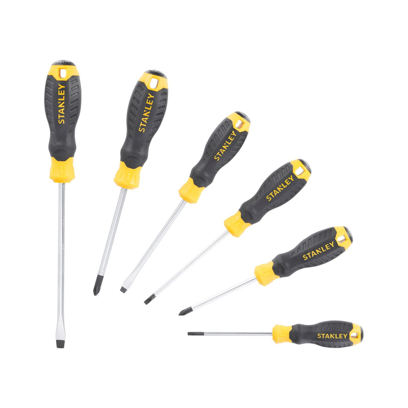 Stanley (STHT16165-0) CUSHION GRIP Parallel Flared Screwdriver Set (6 pc.)