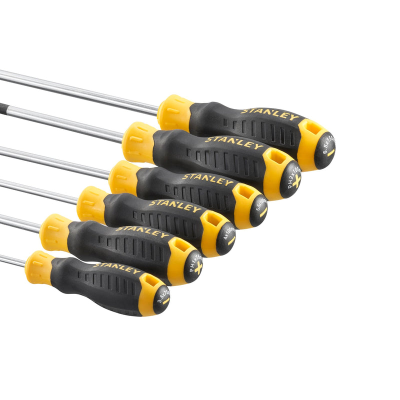 Stanley (STHT16165-0) CUSHION GRIP Parallel Flared Screwdriver Set (6 pc.)