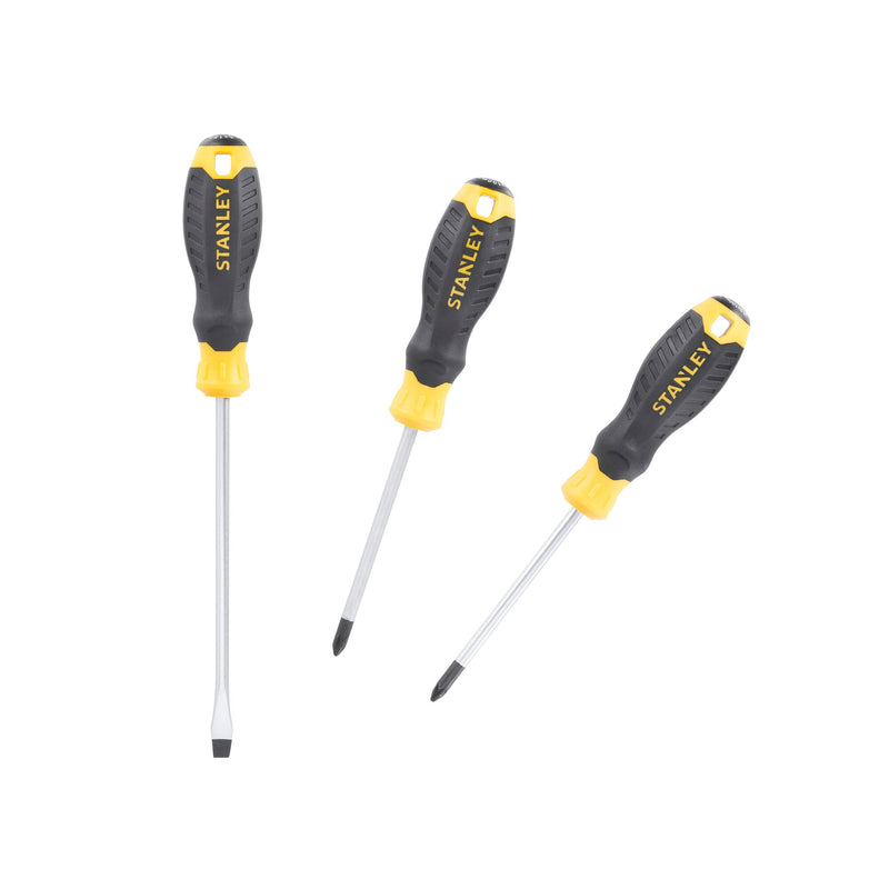 Stanley (STHT16168-0) CUSHION GRIP Flared Parallel Phillips Screwdriver Set (3 pc.)