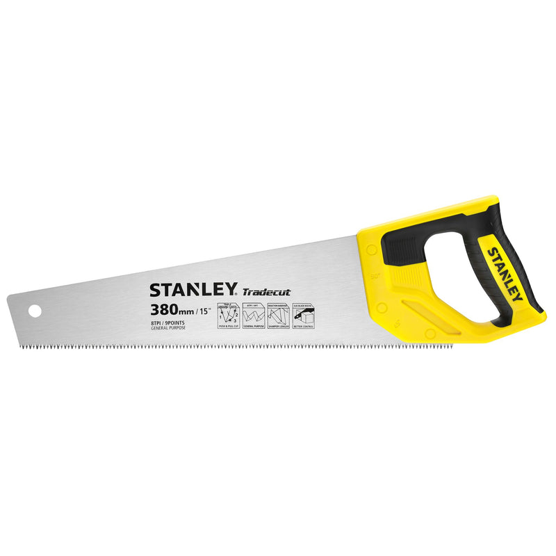 Serra manual Stanley (STHT20348-1) TradeCut, 15 pol./380 mm, 8 TPI