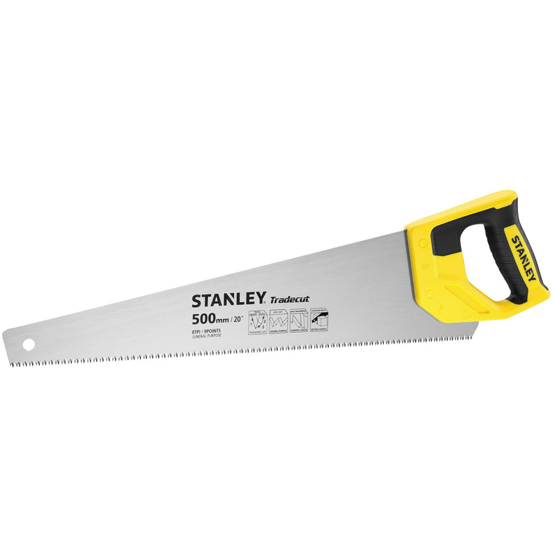 Stanley (STHT20350-1) TradeCut Hand Saw 8TPI (500mm/ 20in.)