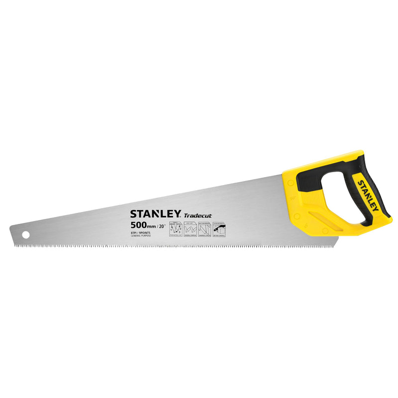 Stanley (STHT20350-1) TradeCut Hand Saw 8TPI (500mm/ 20in.)