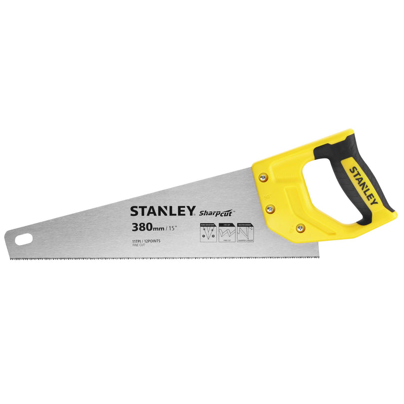 Stanley (STHT20369-1) Sharpcut 15 in. (380mm) 11 TPI Hand Saw
