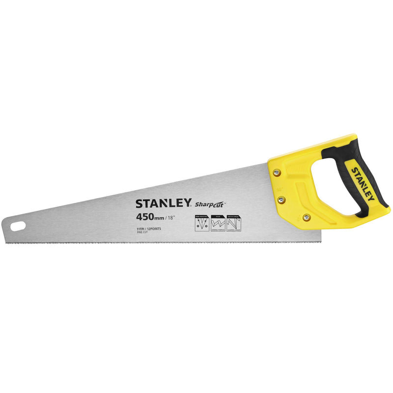 Stanley (STHT20370-1) Sharpcut 18 in. (450mm) 11 TPI Hand Saw