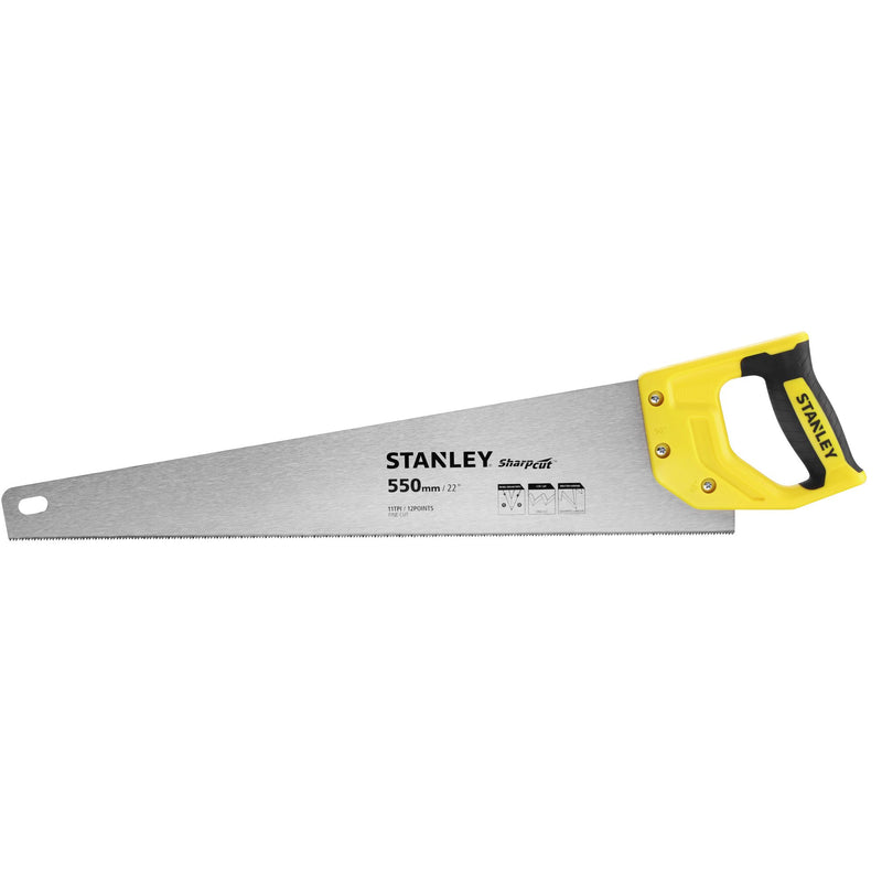 Stanley (STHT20372-1) Sharpcut 22 in. (550mm) 11 TPI Hand Saw