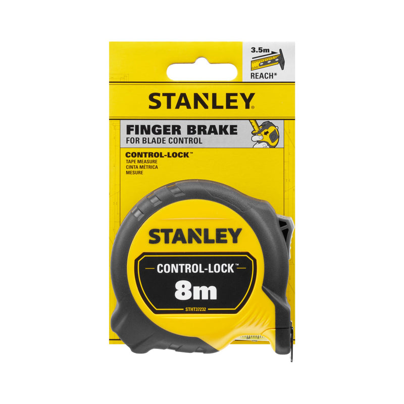 Cinta métrica Stanley (STHT37232-0) CONTROL-LOCK de 8 m (25 mm de ancho)