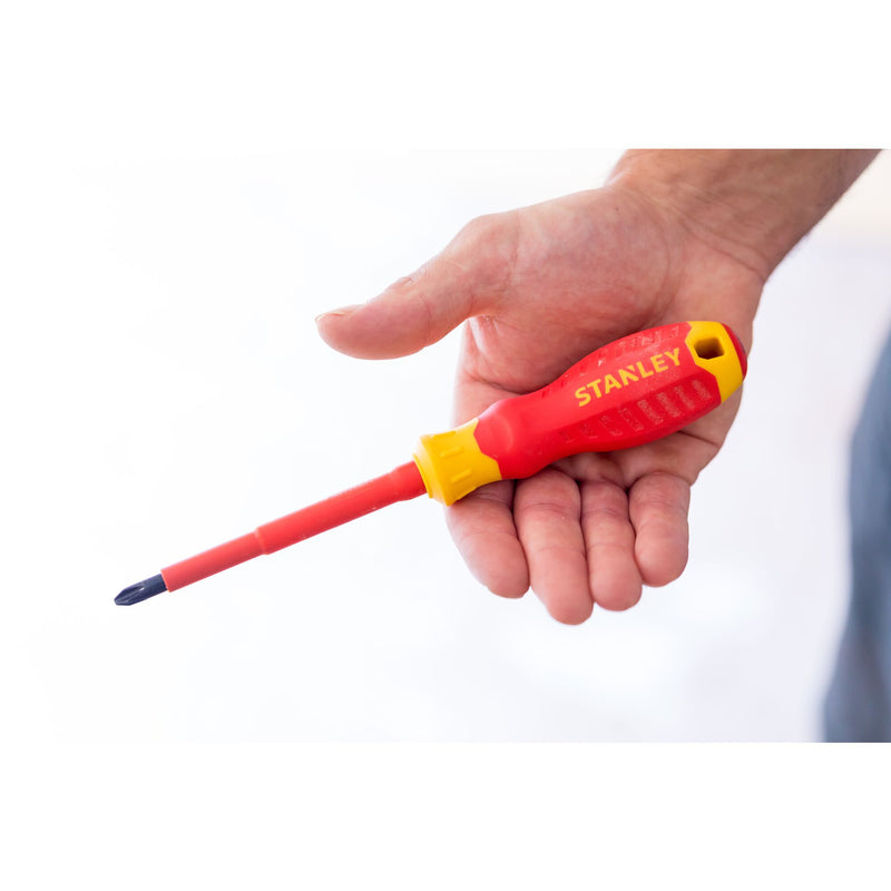 Stanley (STHT60031-0) Chaves de fendas VDE Pozidriv com fenda e conjunto de teste, 7 peças.