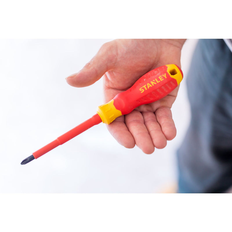 Stanley (STHT60032-0) Chaves de fendas VDE Slim Pozidriv Phillips com fenda Conjunto de 10 peças.