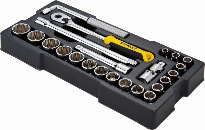 Stanley (STMT1-74726) TRANSMODULE SYSTEM 1/2 in. 12-Point Socket Module (23 pc.)