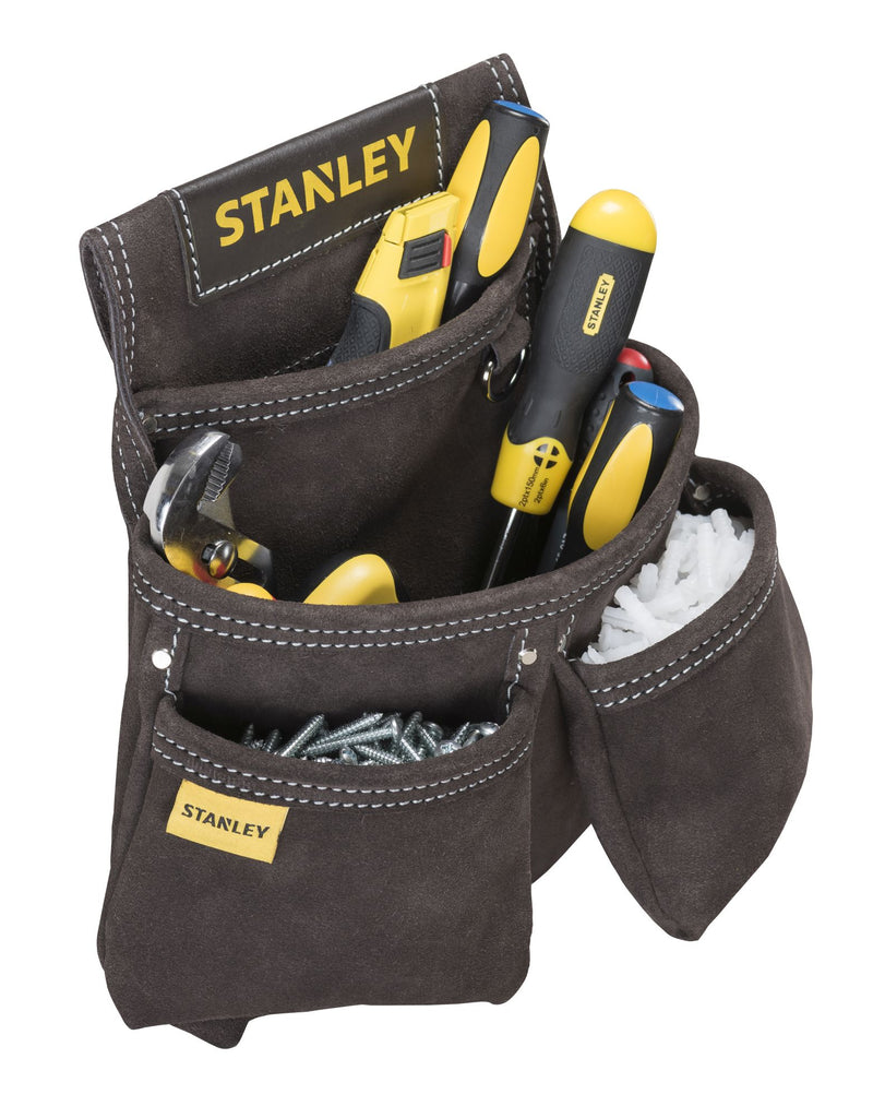 Stanley (STST1-80116) Bolsa em pele com dois bolsos e pregos