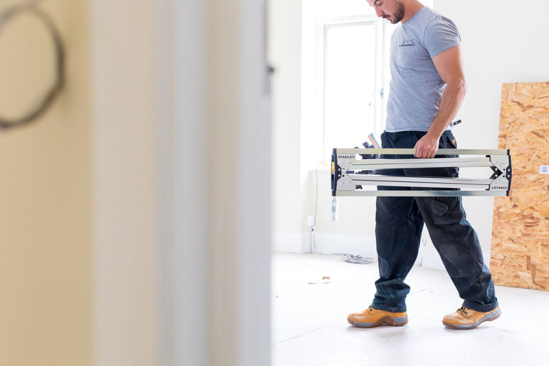 Stanley (STST81337-1) Folding Metal Sawhorse (Pair), 450kg Max. Capacity