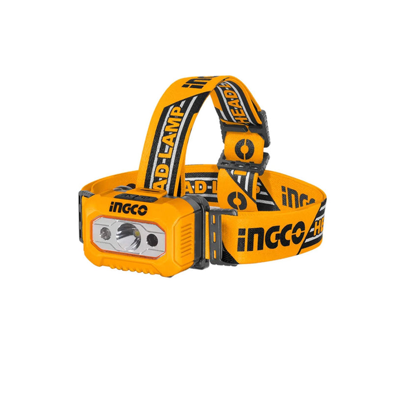 Linterna frontal INGCO (HHL013AAA8) de 200 lúmenes