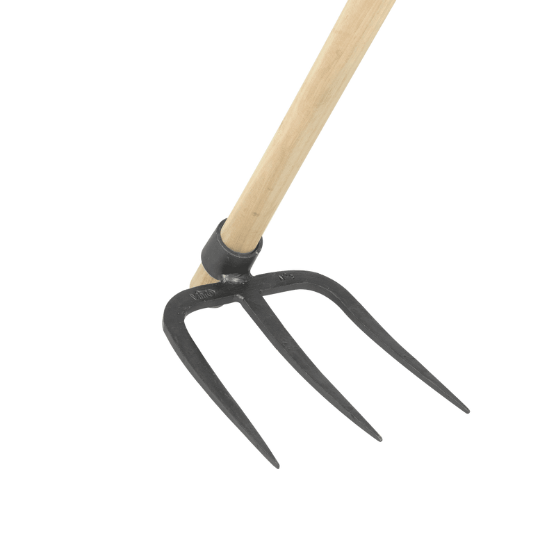 Vito (VI1440C) Round Eye Digging Fork with Wooden Handle