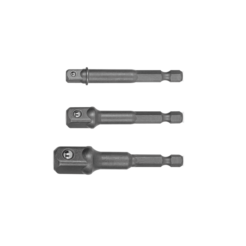 Vito (VIACCB) Kit de 3 Adaptadores de Cassete com Encabadouro Hexagonal para Berbequim Combi 1/2"-3/8"-1/4"