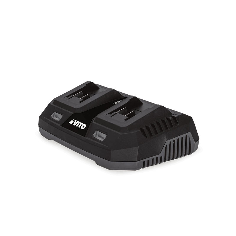 Vito (VIBCAS402B6CD) Sopladora Aspiradora de Hojas 40V, Cargador Doble y 2 Baterías de 6 Ah