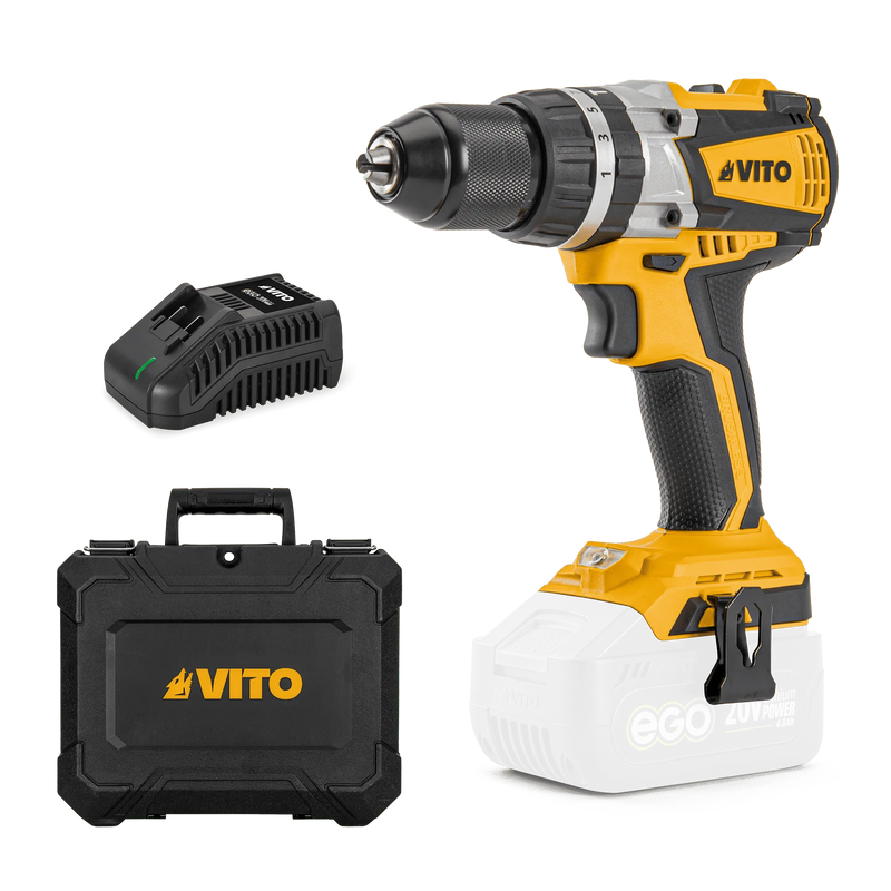 Vito (VIBCBBBMCC) Cordless Brushless Combi Drill 20V Whit Bmc Case And Charger