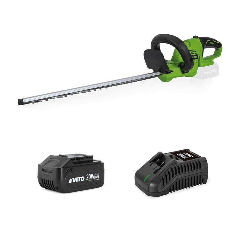 Vito (VIBCCSSFL20B4CS) 20V Hedge Trimmer with Battery and Charger