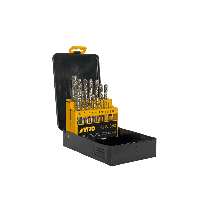 Conjunto de 19 brocas HSS Vito (VIBHSS19) (1-10mm)