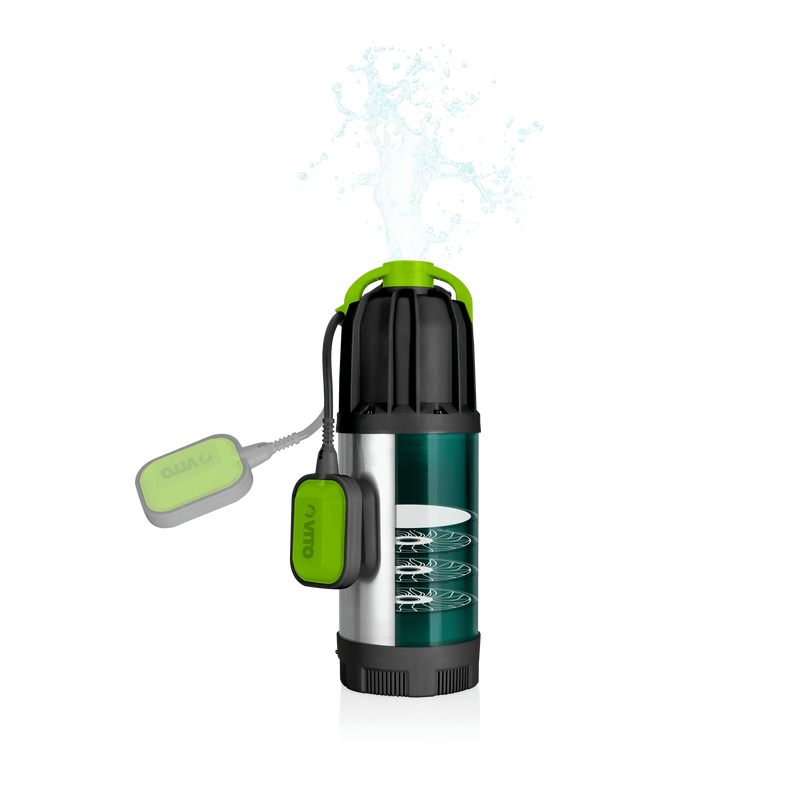 Bomba submersível multicelular Vito (VIBSMAL1000) para água limpa, 1000 W