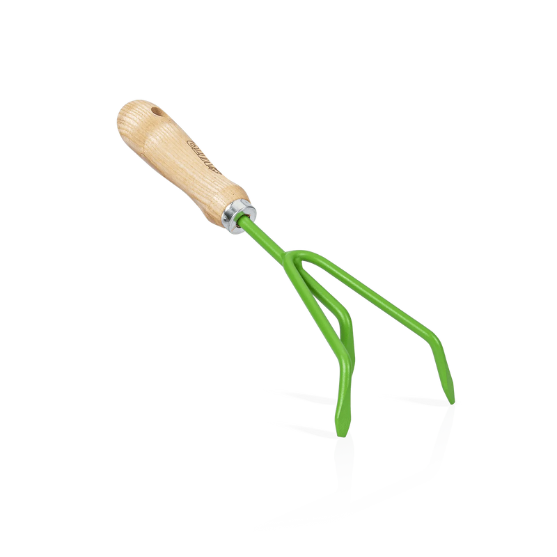Cultivador Vito (VIC3DMS) de 3 púas con mango de madera