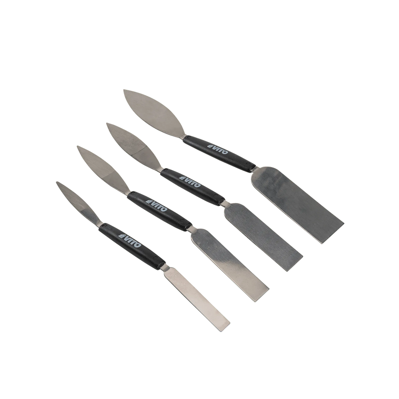 Conjunto de 4 ferramentas Vito (VIC4EE) de espátula e esquadro