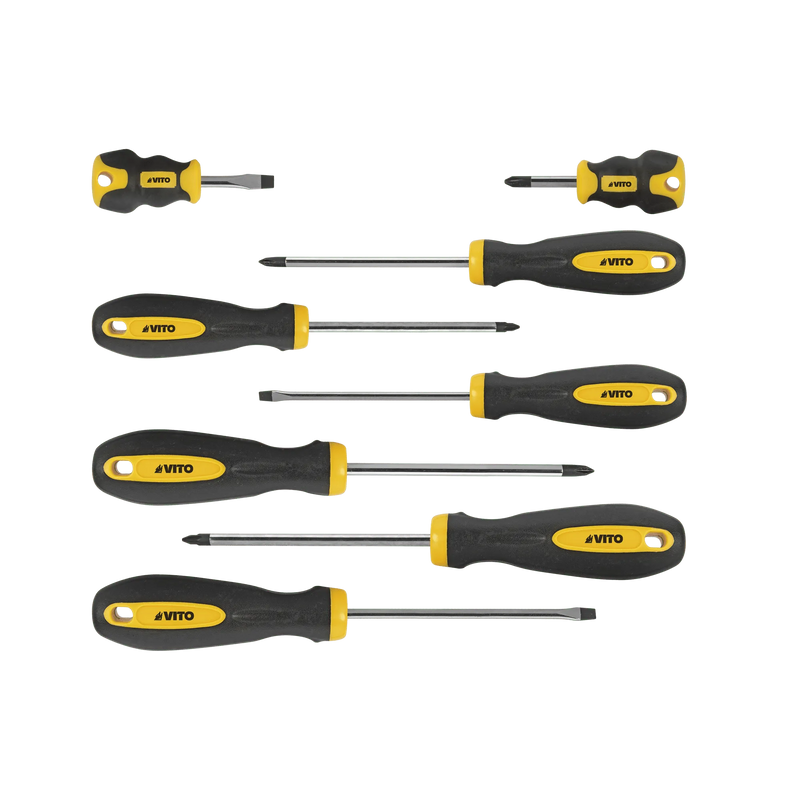 Conjunto de 8 chaves de fendas Vito (VICCPB8)