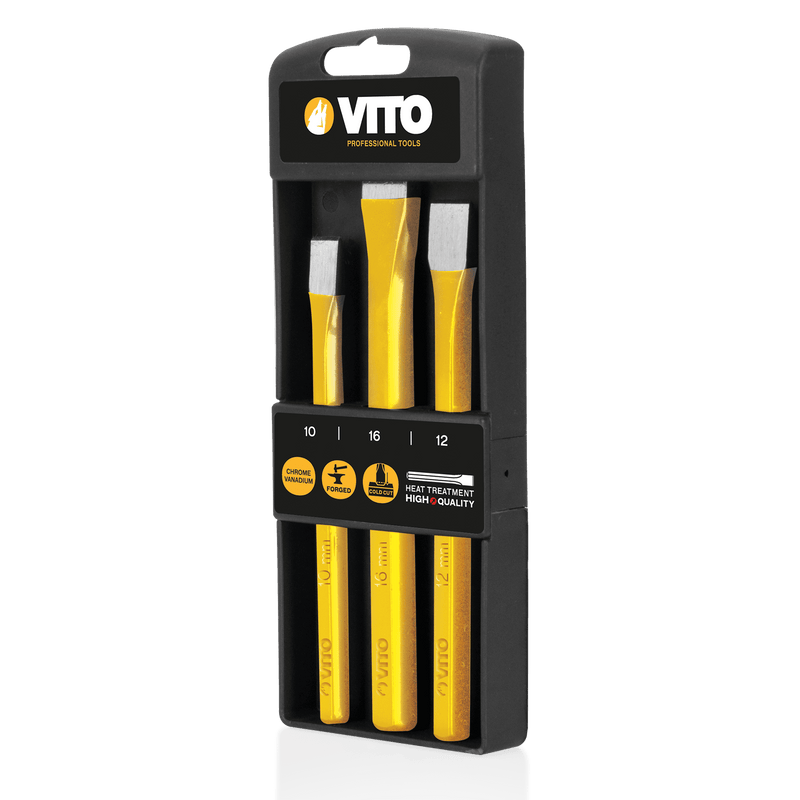 Vito (VICE3) Set of 3 Steel Cold Chisels