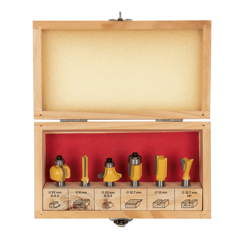 Vito (VICFR6M) 6-Piece Plunge Router Bits Set