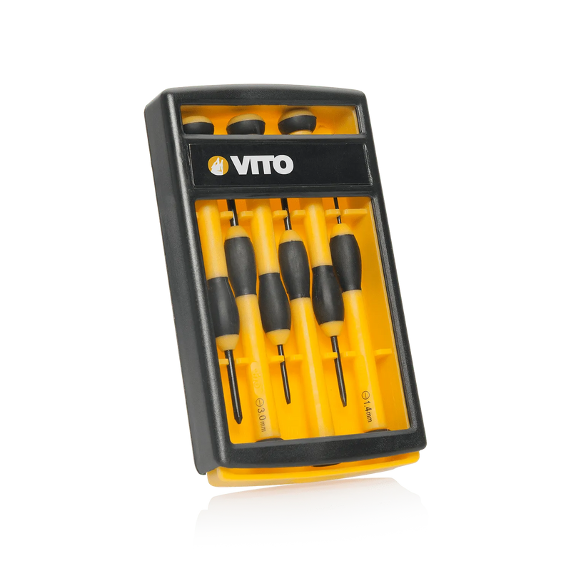 Conjunto de 6 chaves de fendas de precisão Vito (VICP6)