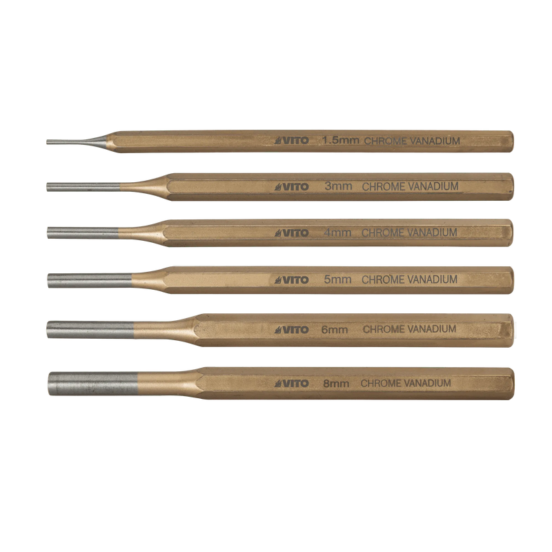 Conjunto de 6 punções de pinos Vito (VICPU6)