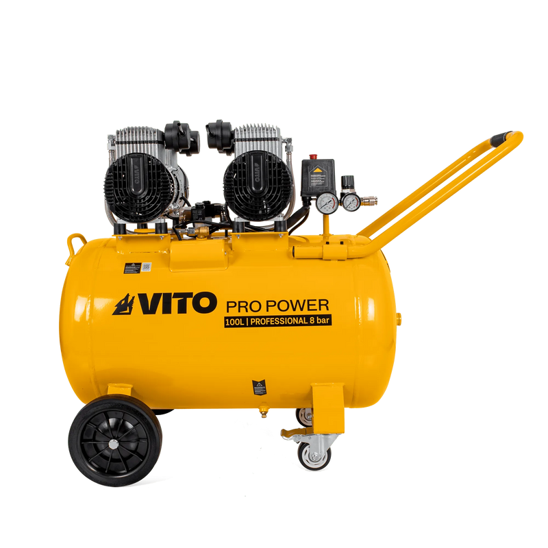 Vito (VICSOS100) Silent Oil-Free Air Compressor 100l 8 Bar 4.0hp