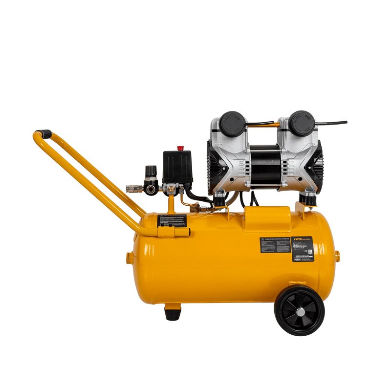 Compressor de ar silencioso sem óleo Vito (VICSOS25A) 24 litros, 8 bar, 2,0 cv