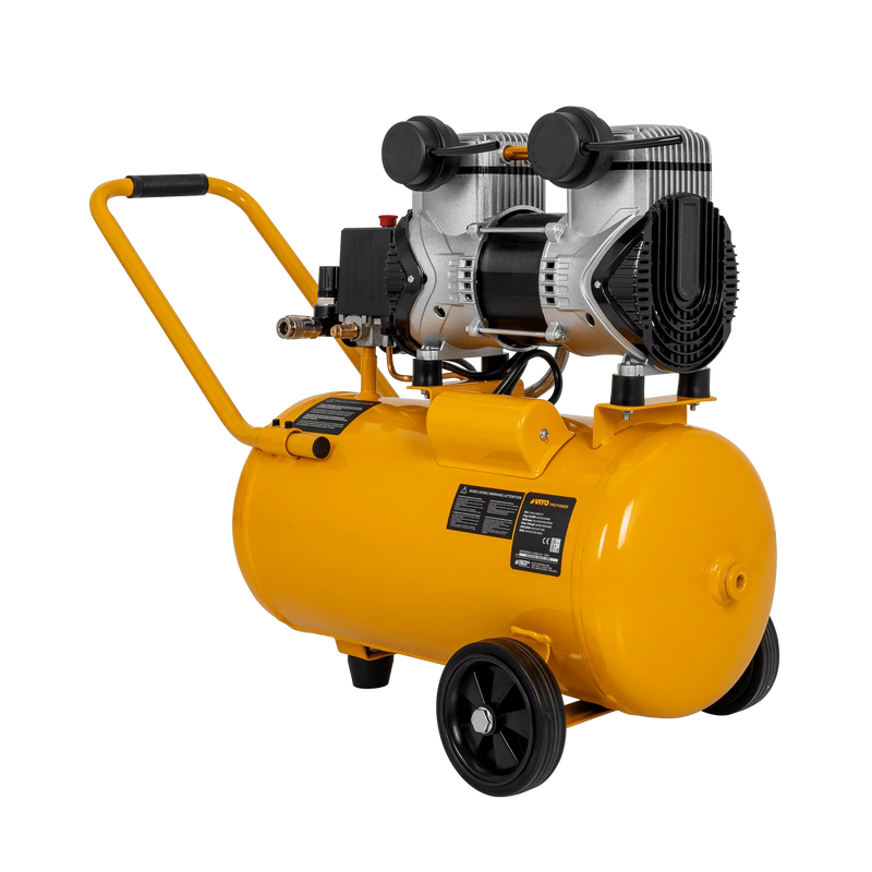 Compressor de ar silencioso sem óleo Vito (VICSOS25A) 24 litros, 8 bar, 2,0 cv