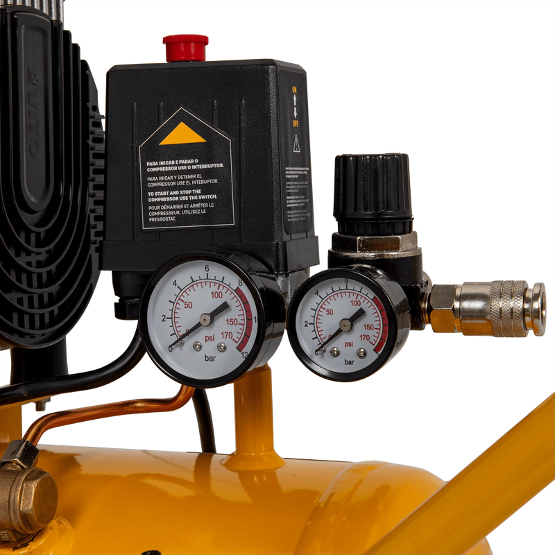 Compressor de ar silencioso sem óleo Vito (VICSOS25A) 24 litros, 8 bar, 2,0 cv