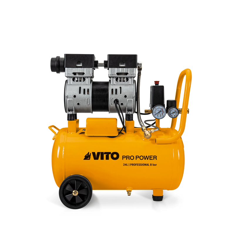 Vito (VICSOS25) Silent Oil-Free Air Compressor 24l 8 Bar 1.0hp