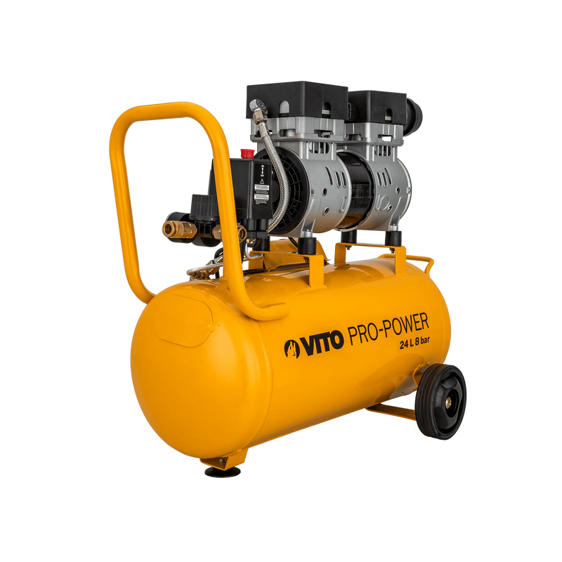 Vito (VICSOS25) Silent Oil-Free Air Compressor 24l 8 Bar 1.0hp