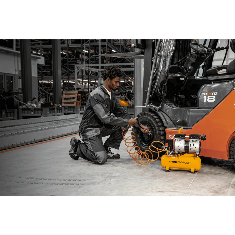 Vito (VICSOS6) Silent Oil-Free Air Compressor 6lt 8 Bar 0.7hp