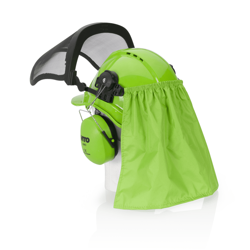 Capacete com Viseira e Protetores Auriculares Vito (VICSPFA)