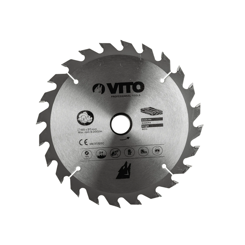 Lâmina de corte de madeira com ponta de carboneto de tungsténio Vito (VIDC140) para serra circular