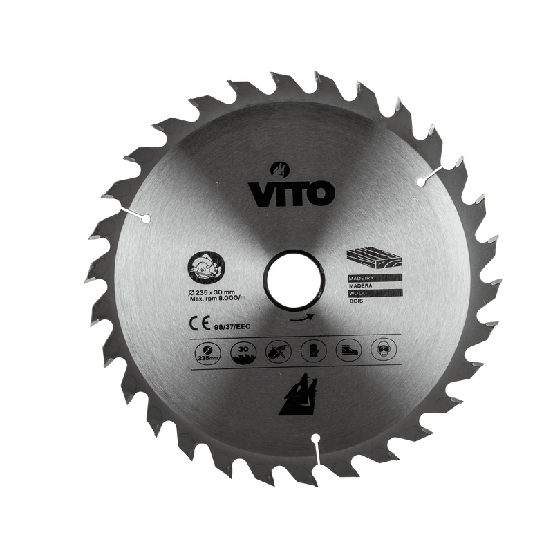 Lâmina de corte de madeira com ponta de carboneto de tungsténio Vito (VIDC140) para serra circular