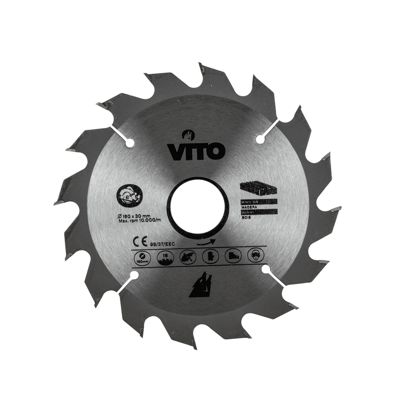 Lâmina de corte de madeira com ponta de carboneto de tungsténio Vito (VIDC140) para serra circular