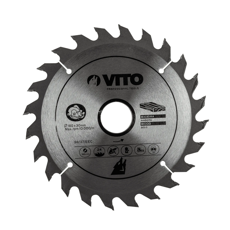 Lâmina de corte de madeira com ponta de carboneto de tungsténio Vito (VIDC140) para serra circular