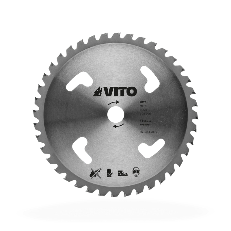 Lâmina circular com ponta de carboneto Vito (VIDE40) de 40 dentes